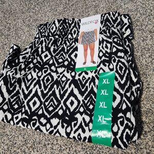 Wildfox High Waist Black and White Patterned Shorts